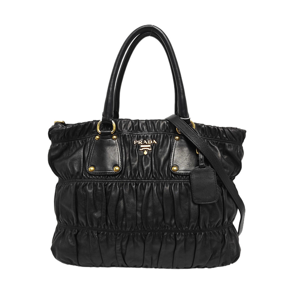 Gaufre Quilted Lambskin Black