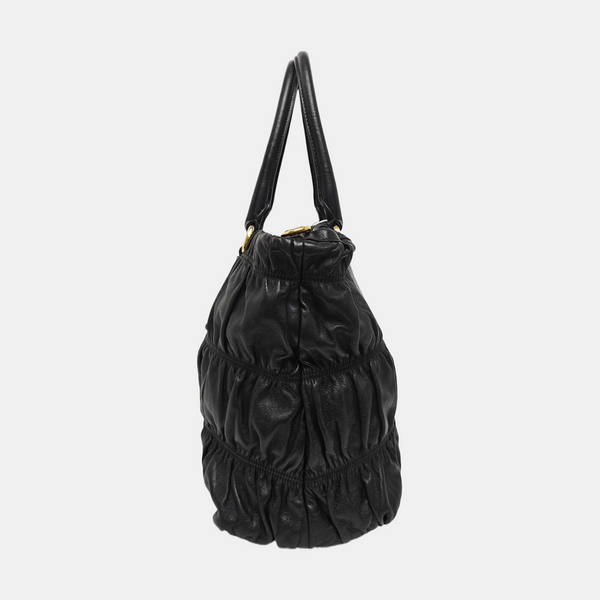 Gaufre Quilted Lambskin Black