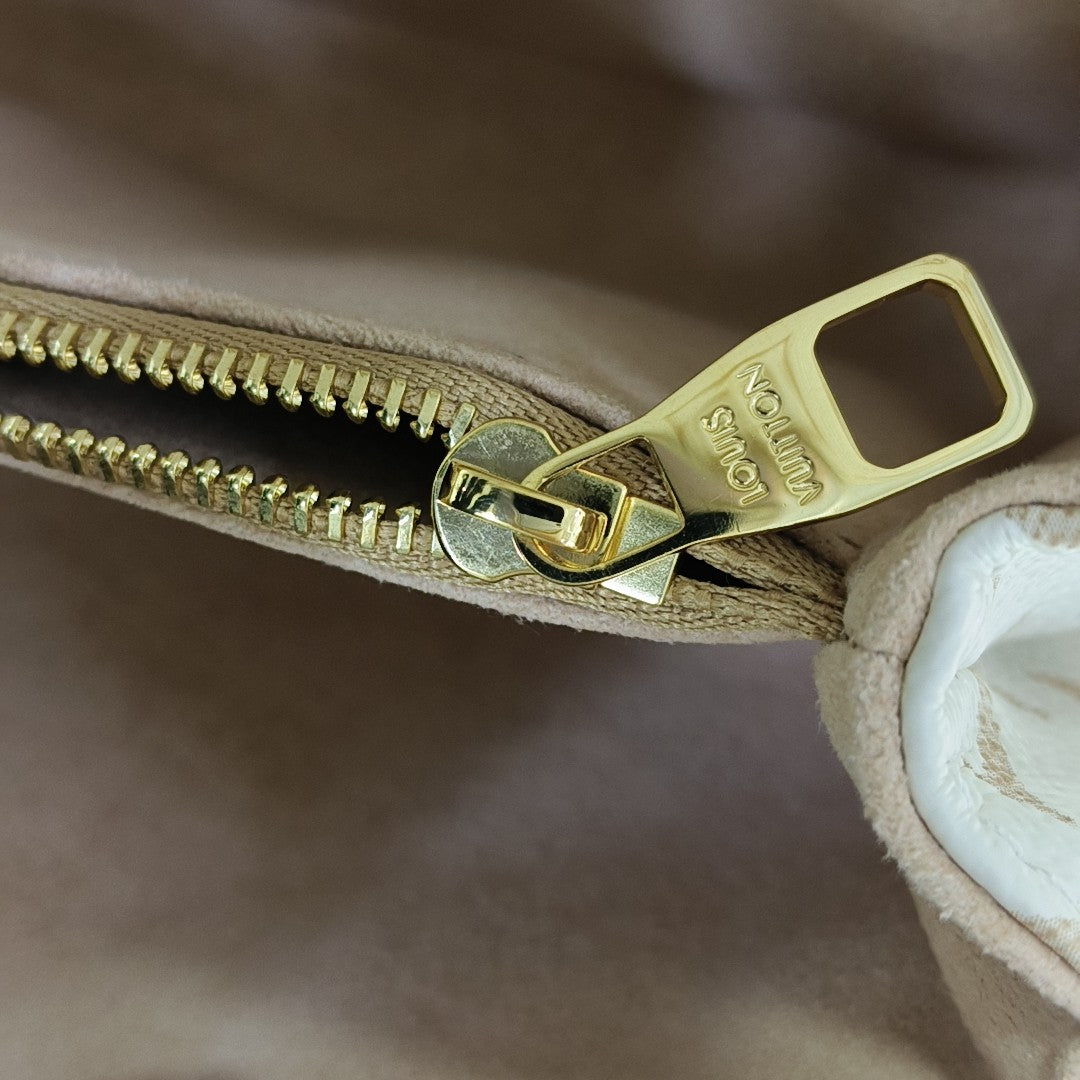 Monogram Calfskin PM Beige