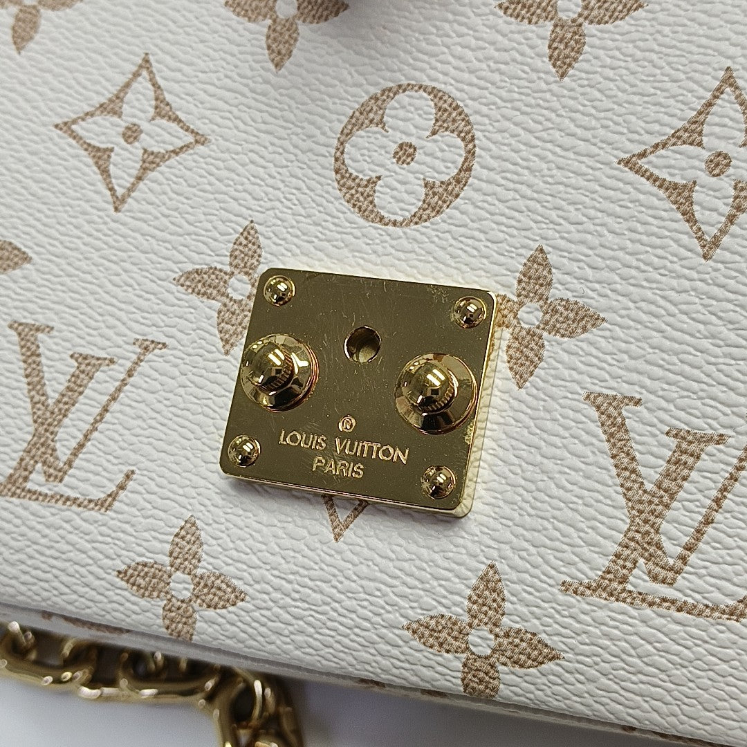 Monogram Calfskin PM Beige