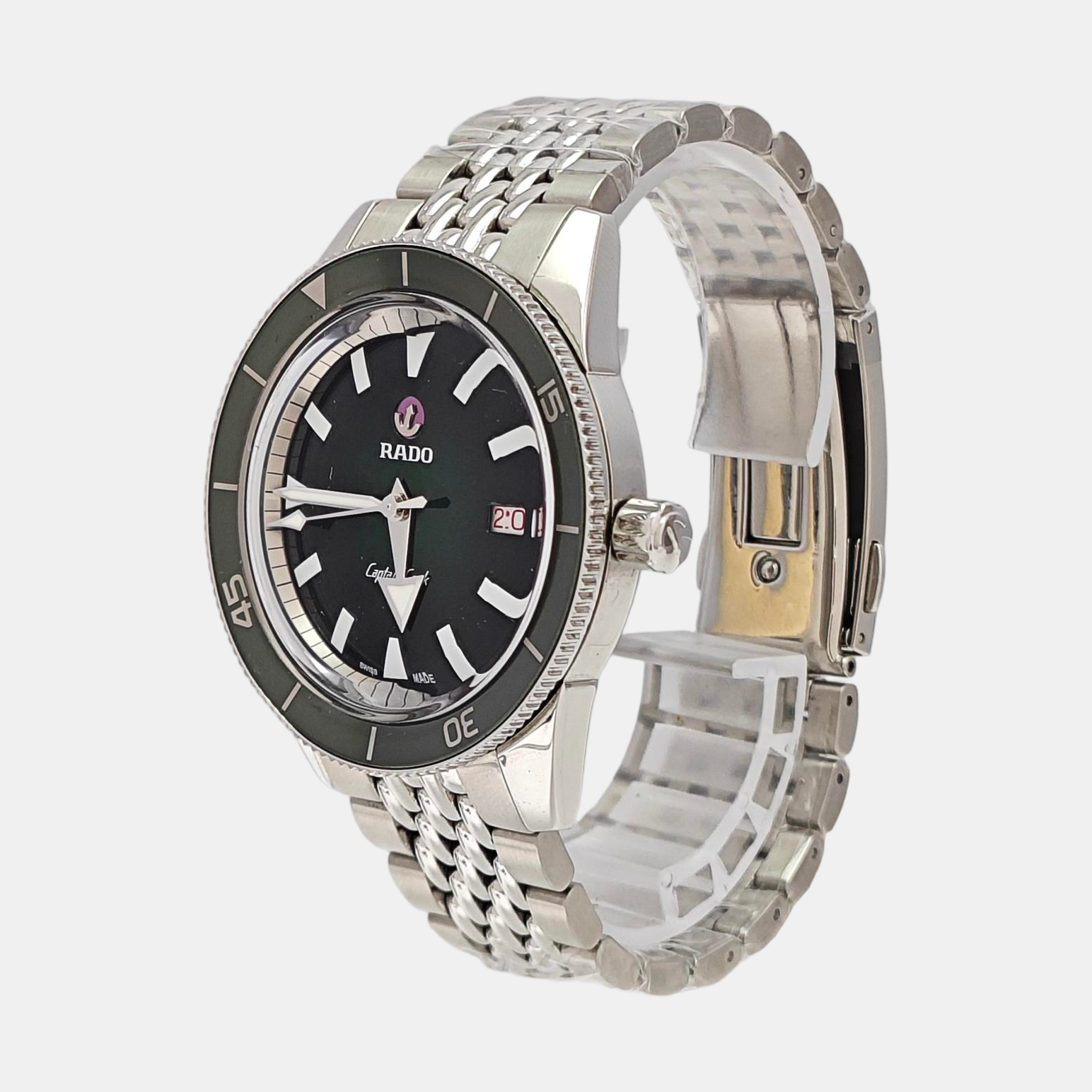 Captain Cook 42mm Green Automatic Watch