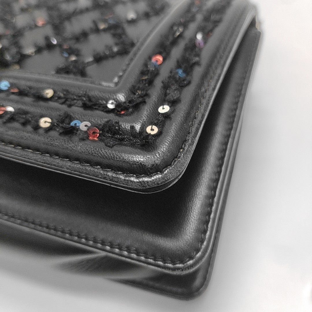 BOY CHANEL Small Quilted Lambskin Black