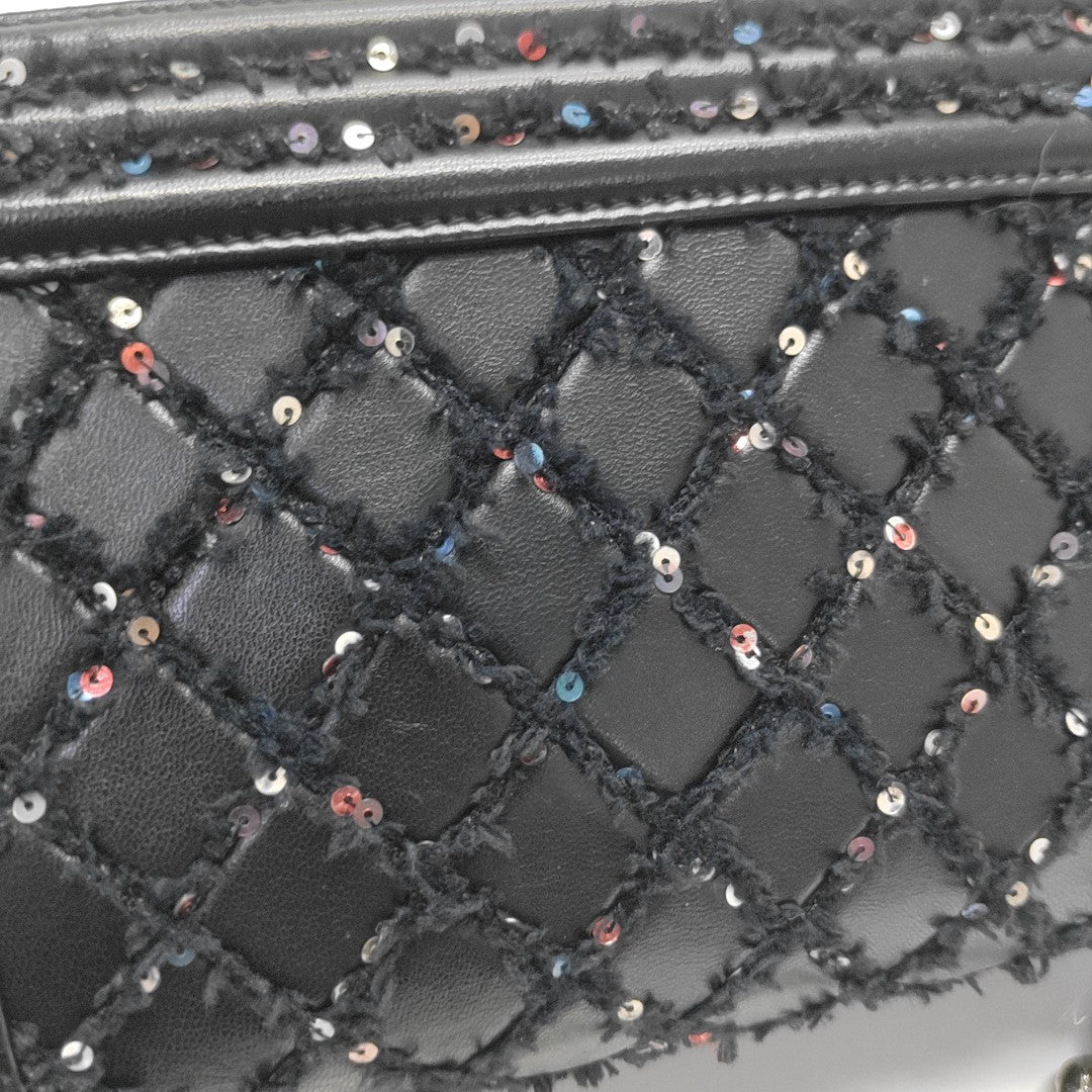 BOY CHANEL Small Quilted Lambskin Black
