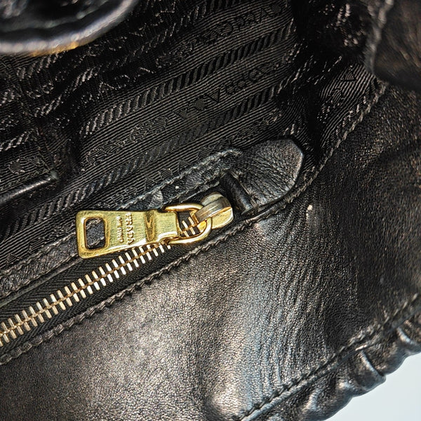 Gaufre Quilted Lambskin Black