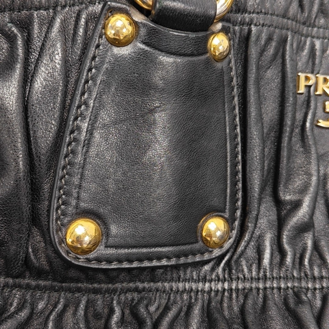 Gaufre Quilted Lambskin Black