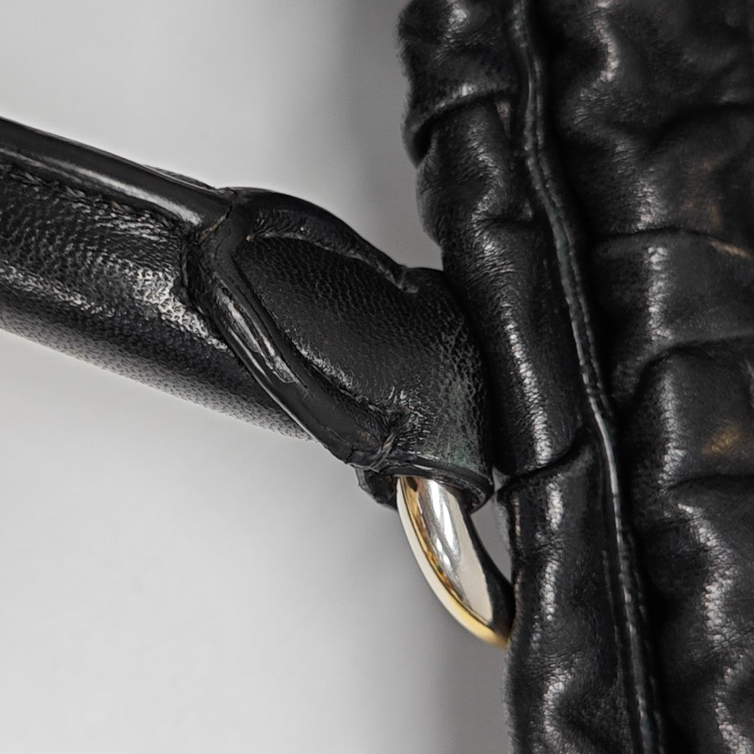 Gaufre Quilted Lambskin Black