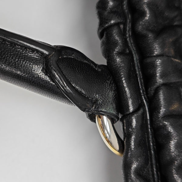 Gaufre Quilted Lambskin Black