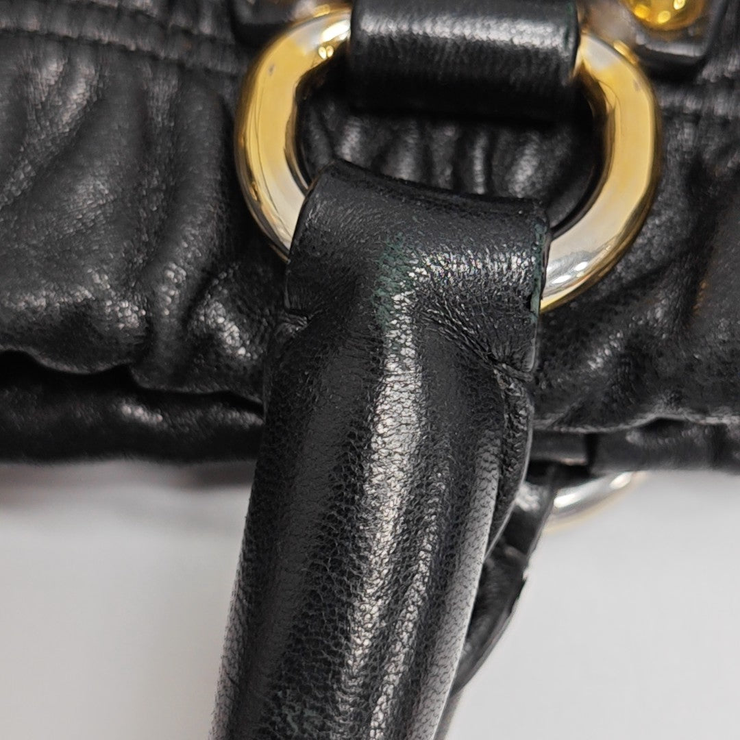 Gaufre Quilted Lambskin Black