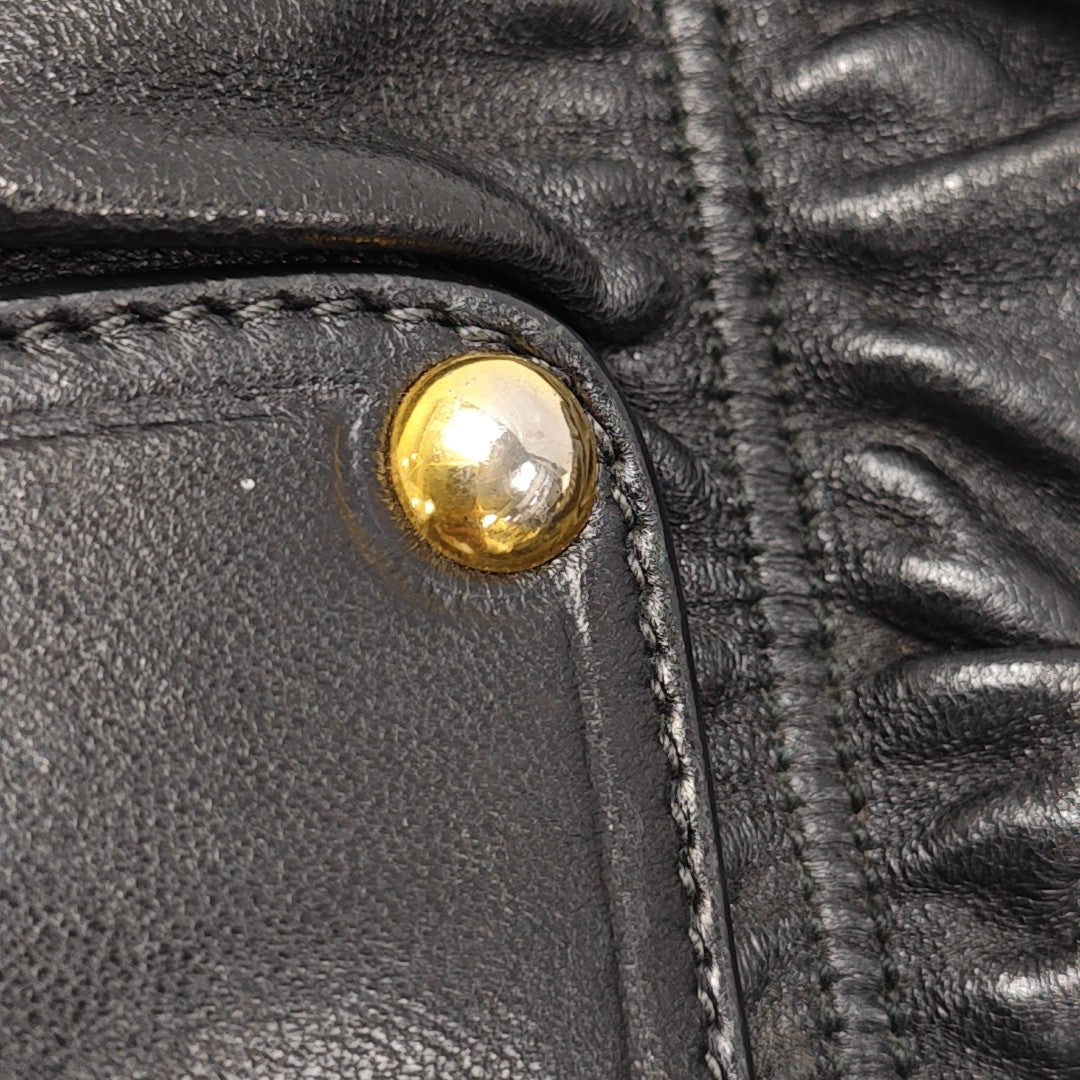 Gaufre Quilted Lambskin Black