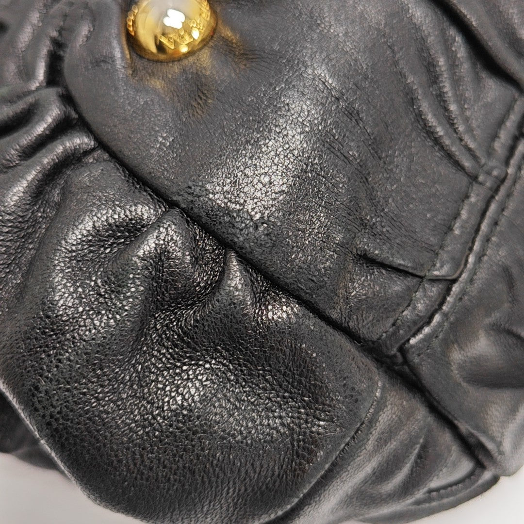 Gaufre Quilted Lambskin Black