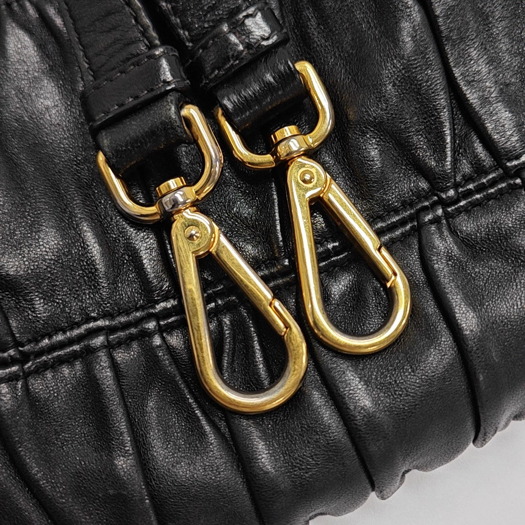 Gaufre Quilted Lambskin Black