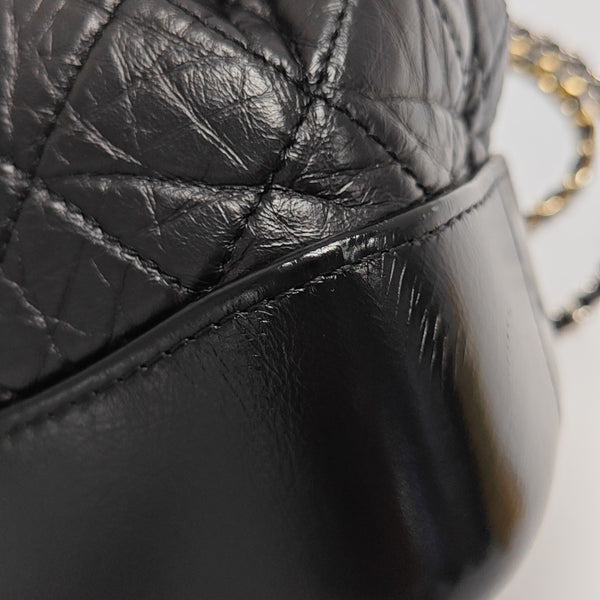 GABRIELLE Small Quilted Calfskin Black
