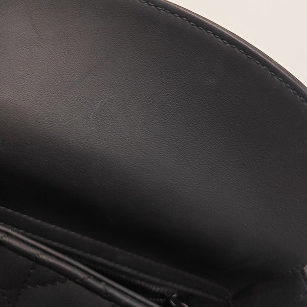 Lady Dior Mini Cannage Calfskin Black