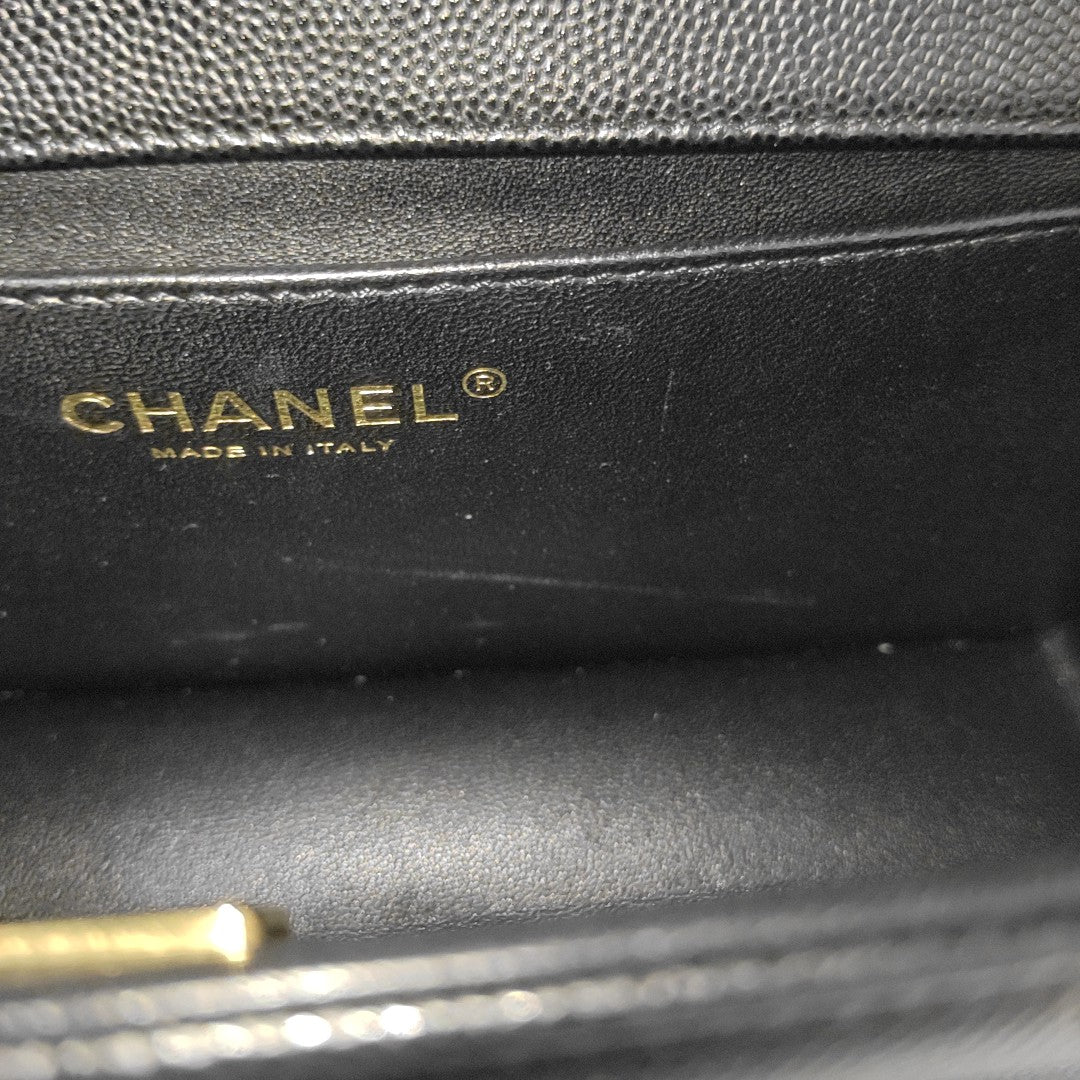 BOY CHANEL Medium Quilted Grained Calfskin Black