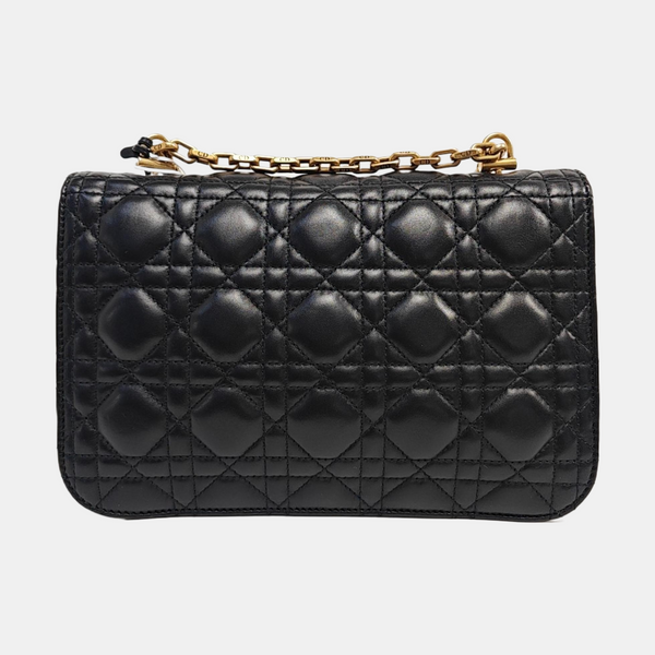 Dioraddict Cannage Calfskin Black