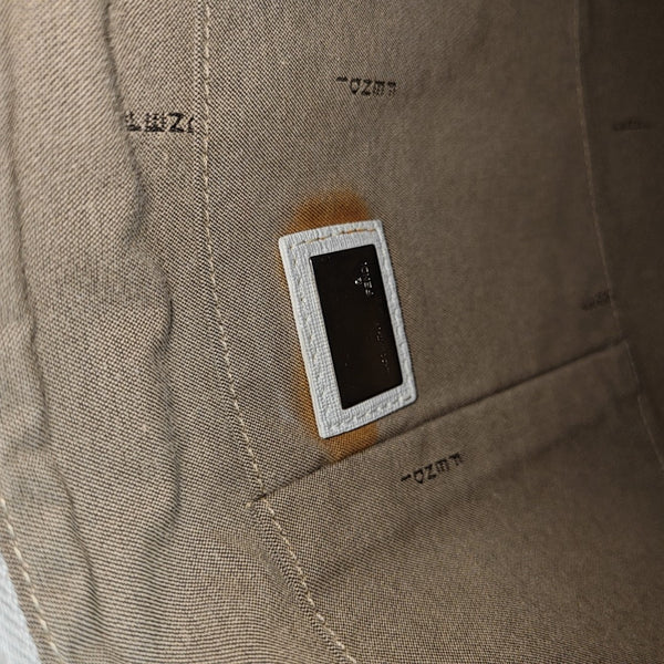 Coated Canvas Crossbody Bag Gray