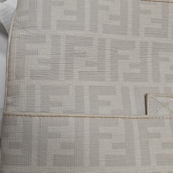 Coated Canvas Crossbody Bag Gray