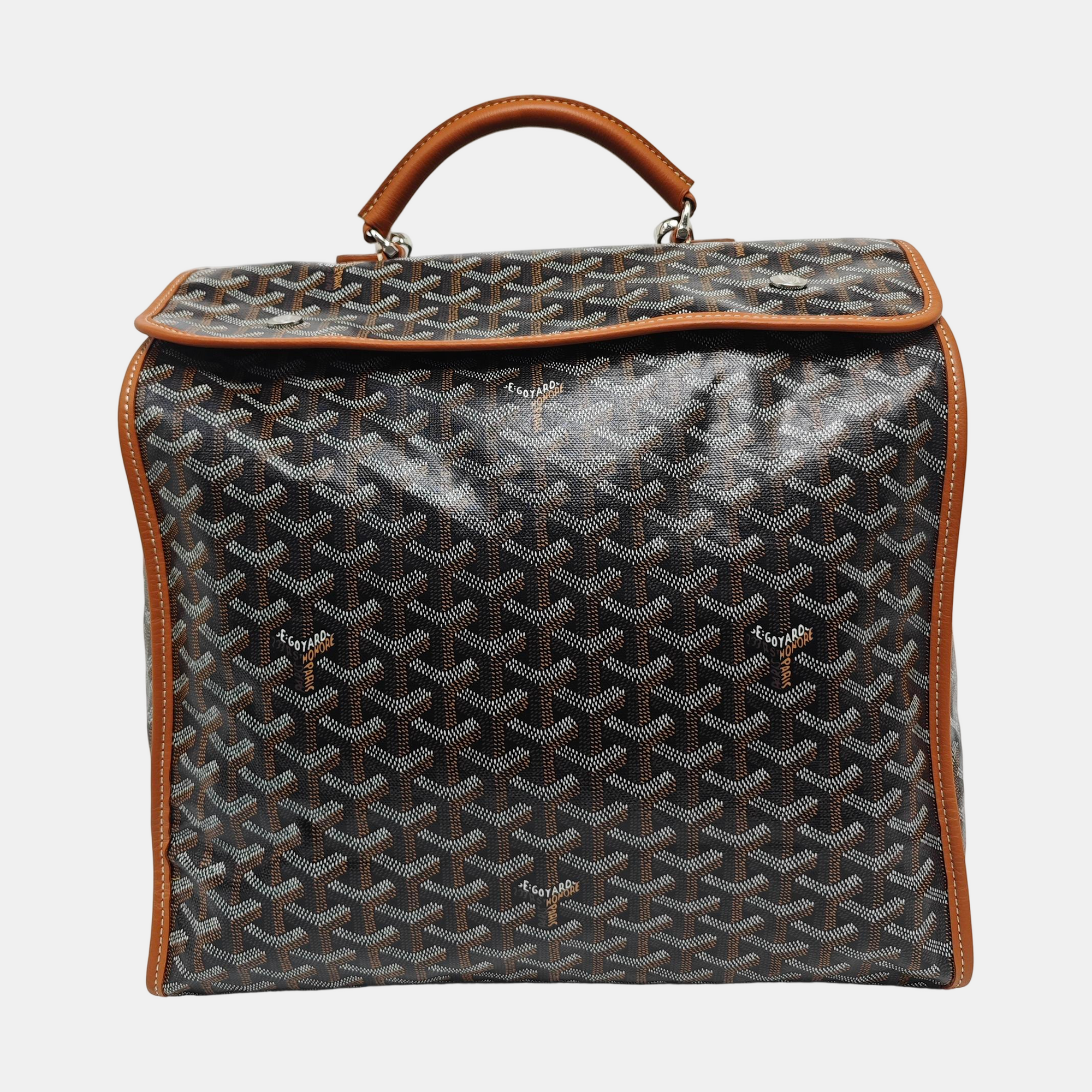 Saint Léger Coated Canvas Brown