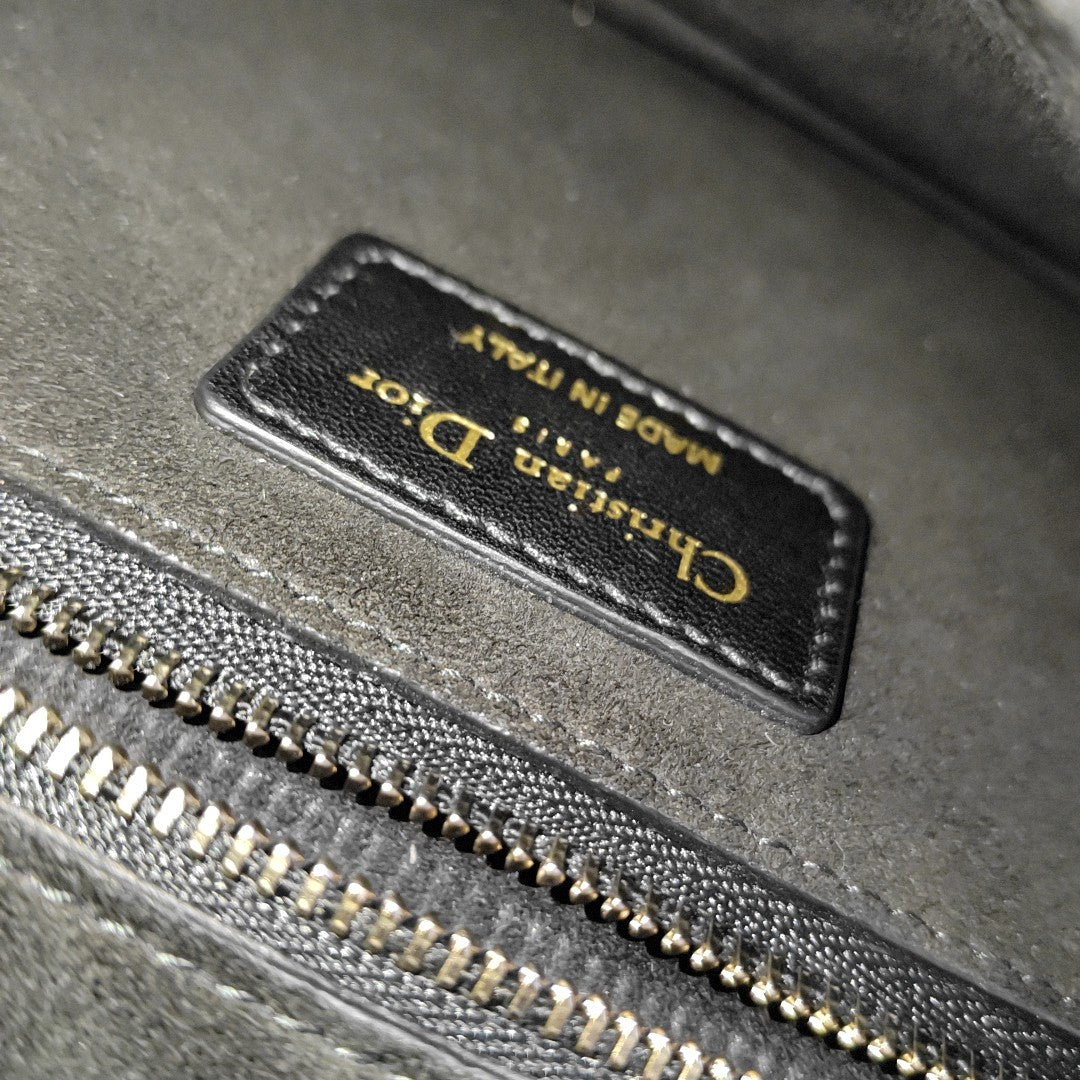 Dioraddict Cannage Calfskin Black