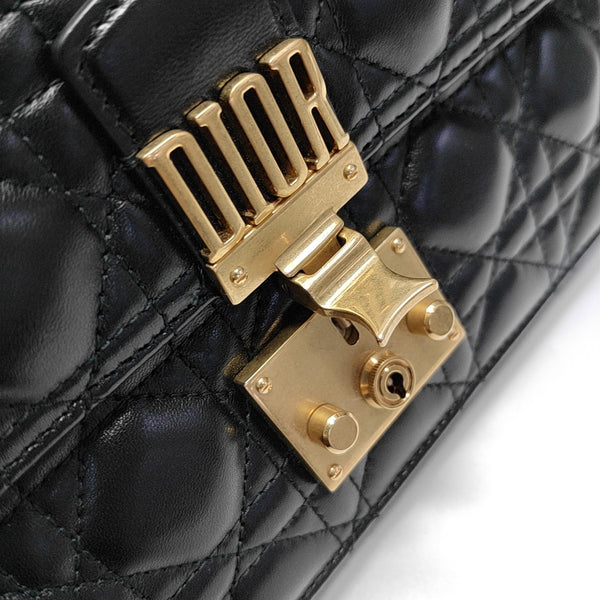 Dioraddict Cannage Calfskin Black
