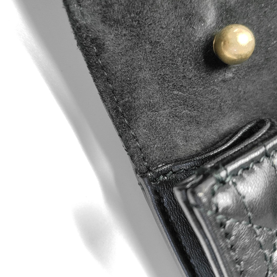 Dioraddict Cannage Calfskin Black