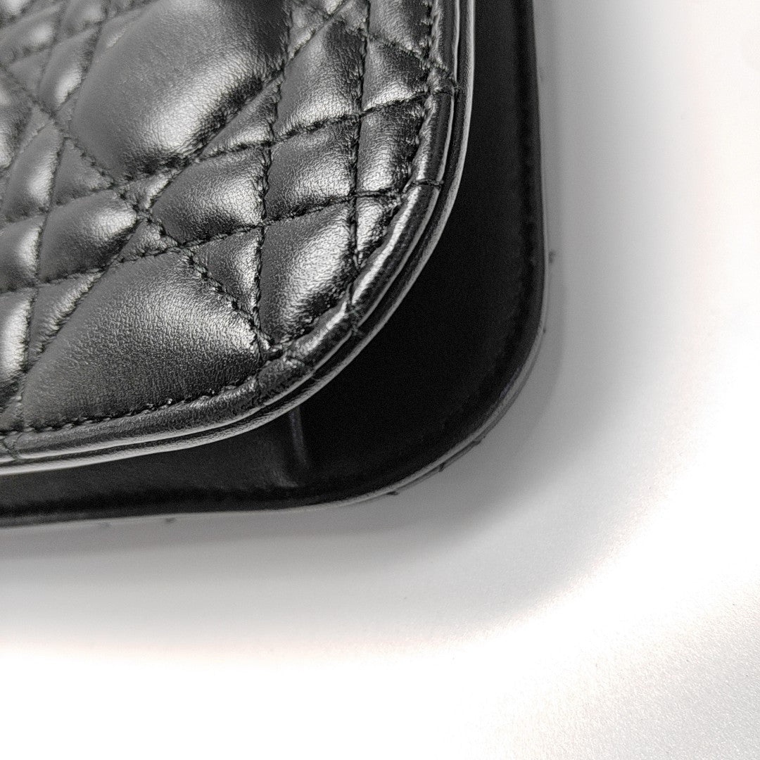 Dioraddict Cannage Calfskin Black