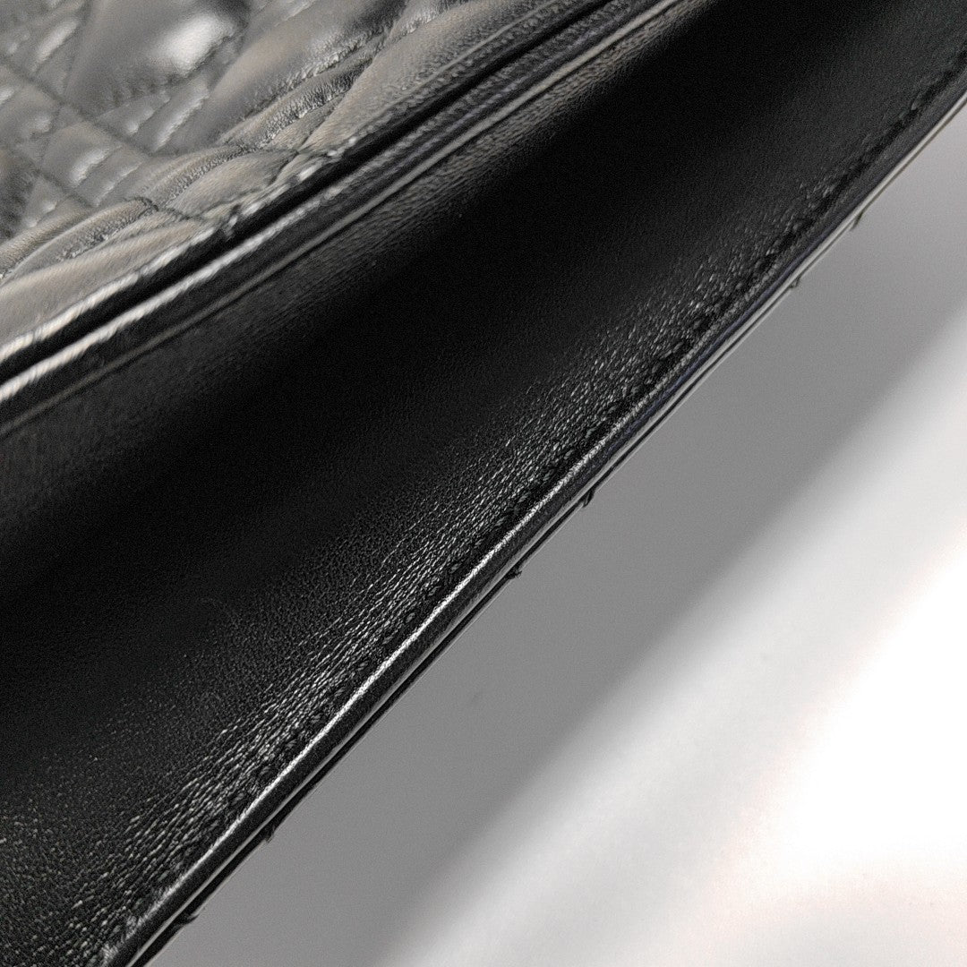 Dioraddict Cannage Calfskin Black