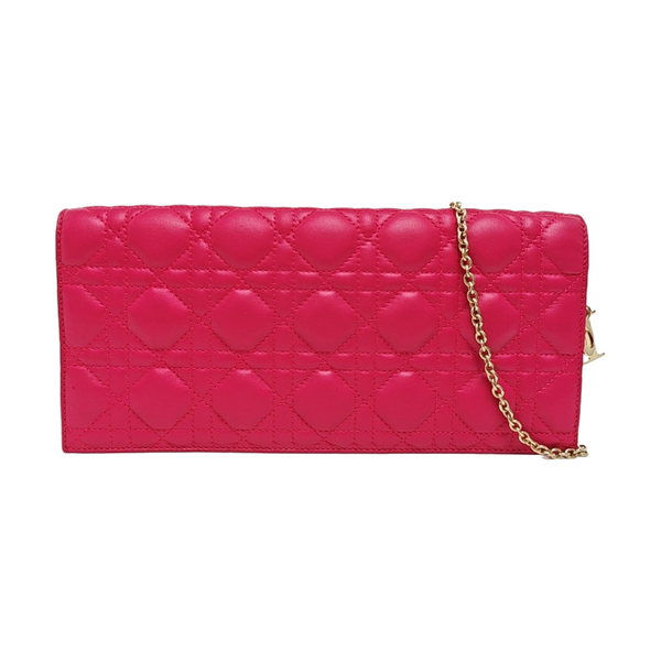 Lady Dior Medium Quilted Lambskin Red