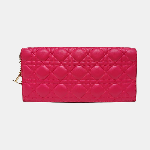 Lady Dior Medium Quilted Lambskin Red