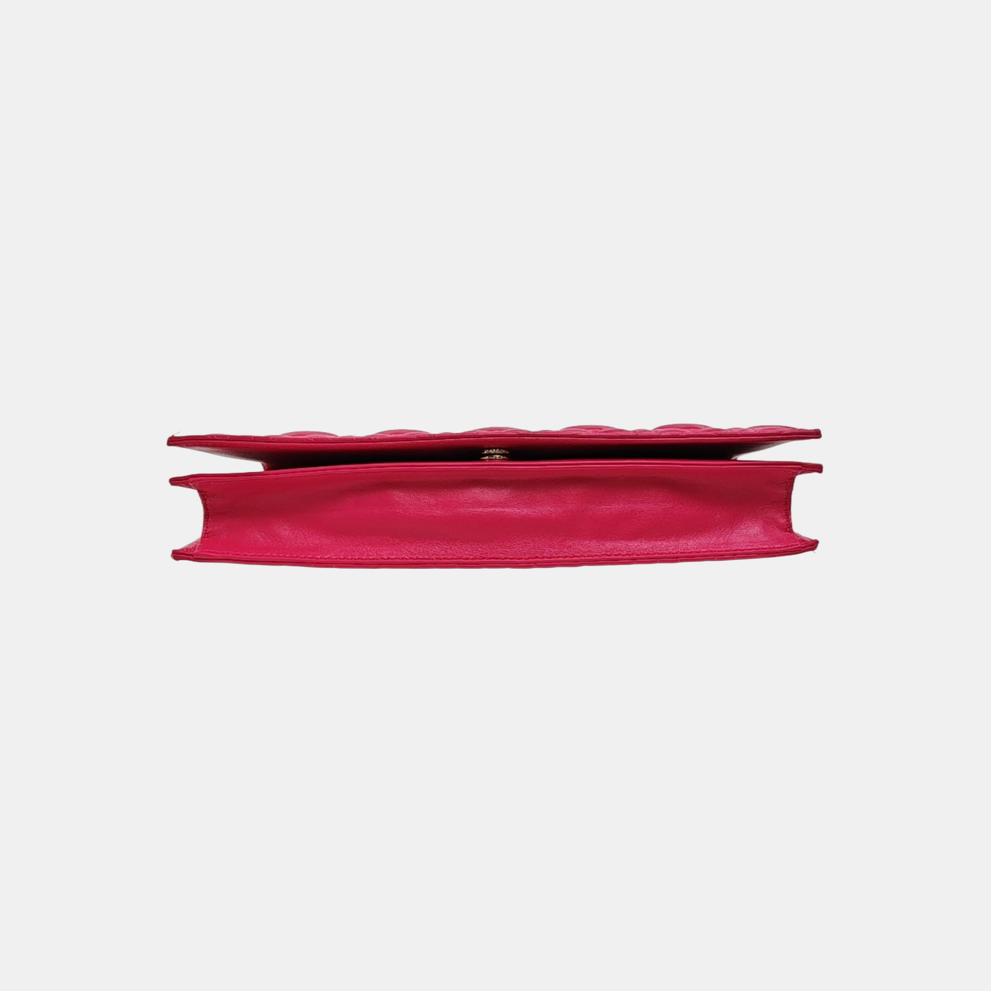 Lady Dior Medium Quilted Lambskin Red