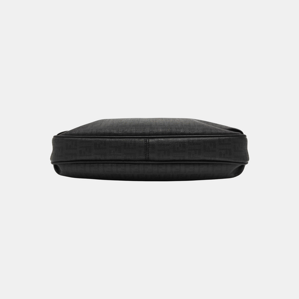 Coated Canvas Shoulder Bag Gray