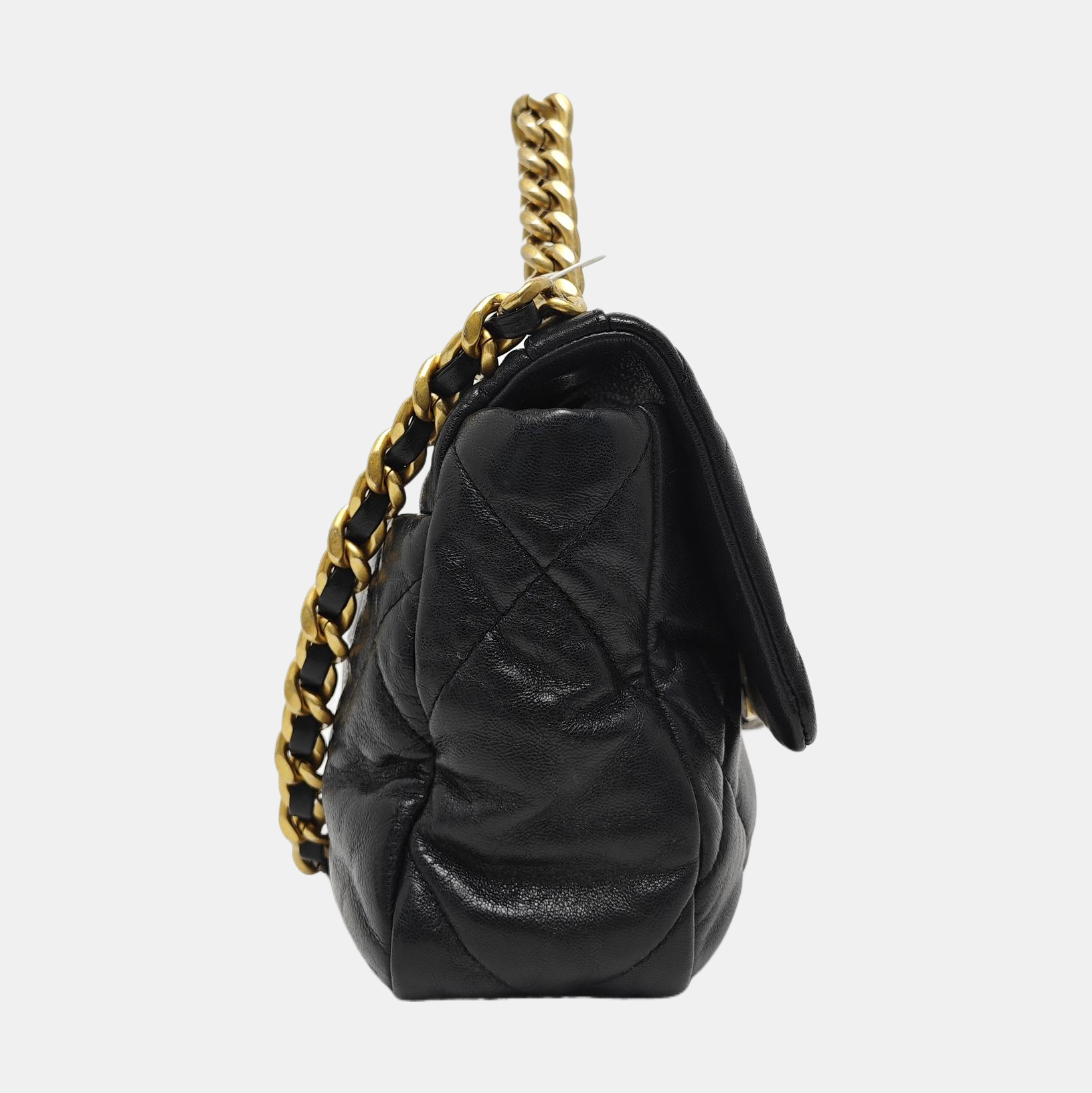 CHANEL 19 Small Quilted Lambskin Black