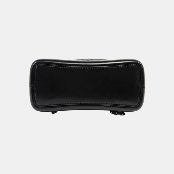 GABRIELLE Small Quilted Calfskin Black