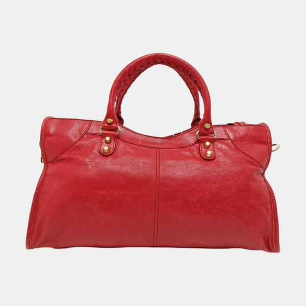 Classic City Medium Lambskin Red