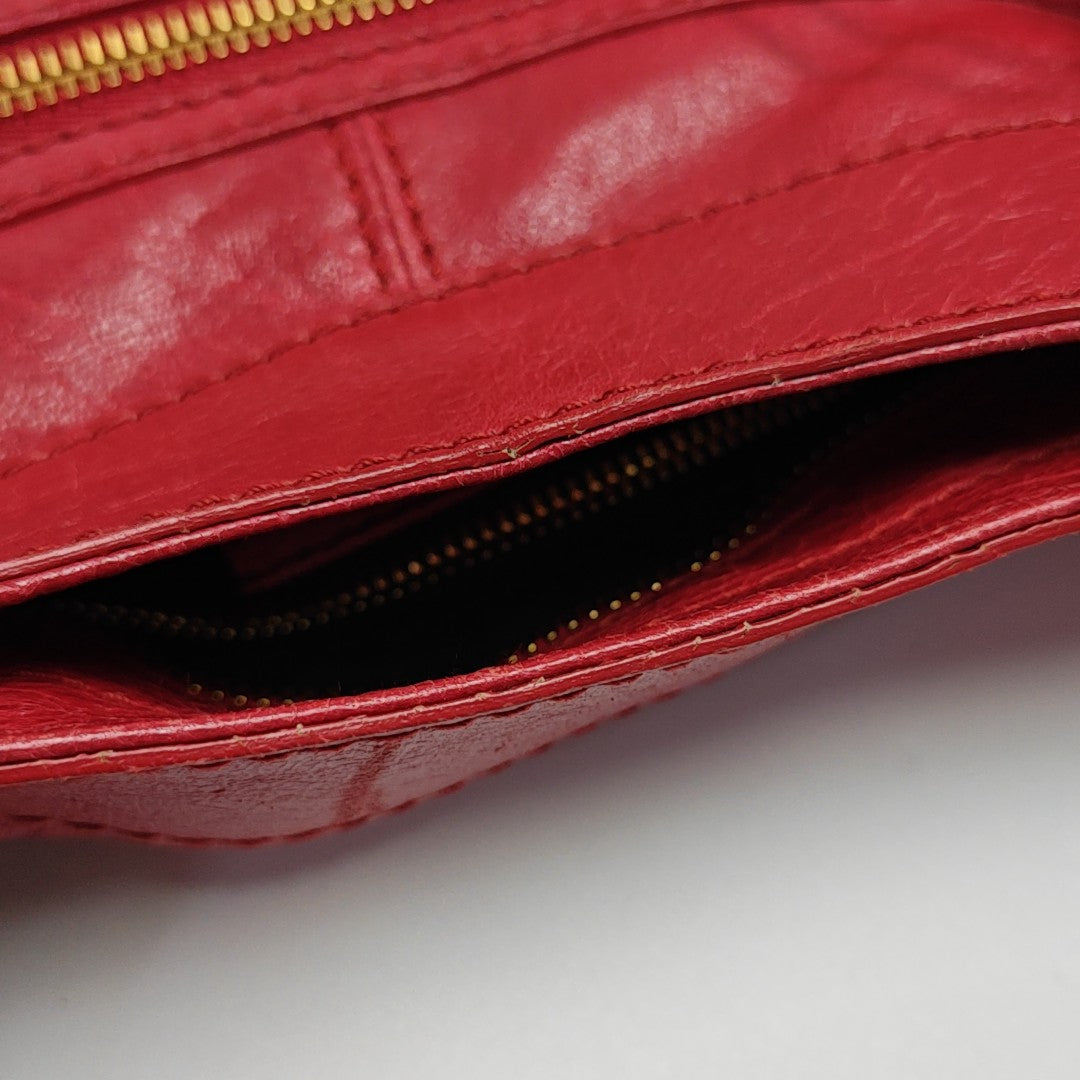 Classic City Medium Lambskin Red