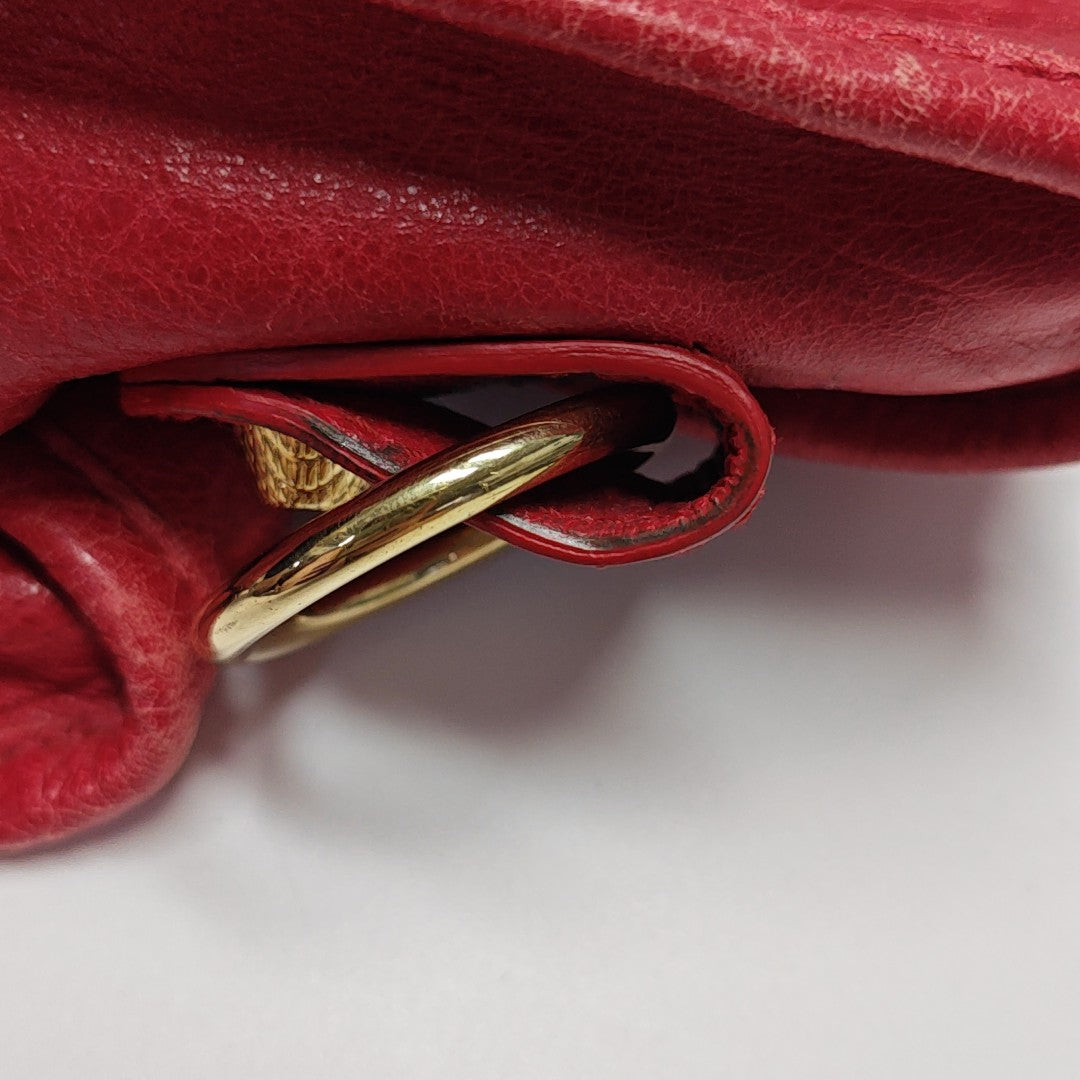 Classic City Medium Lambskin Red