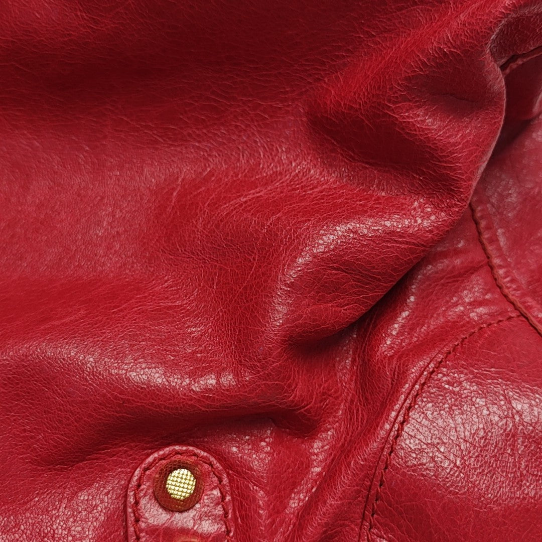 Classic City Medium Lambskin Red