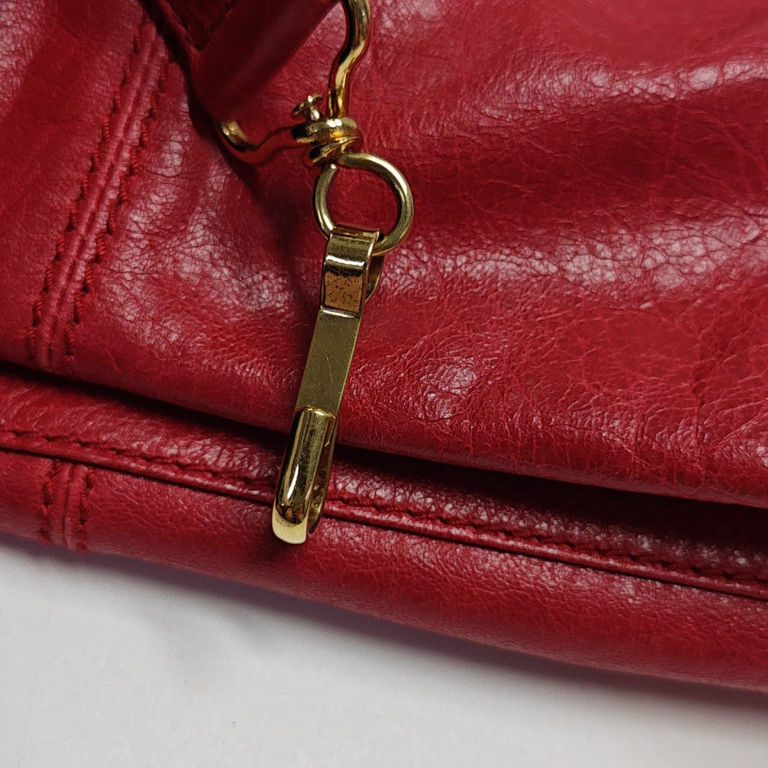 Classic City Medium Lambskin Red