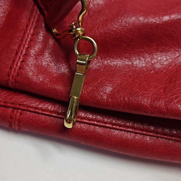 Classic City Medium Lambskin Red