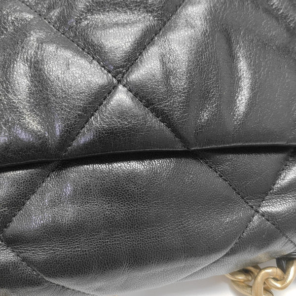 CHANEL 19 Small Quilted Lambskin Black