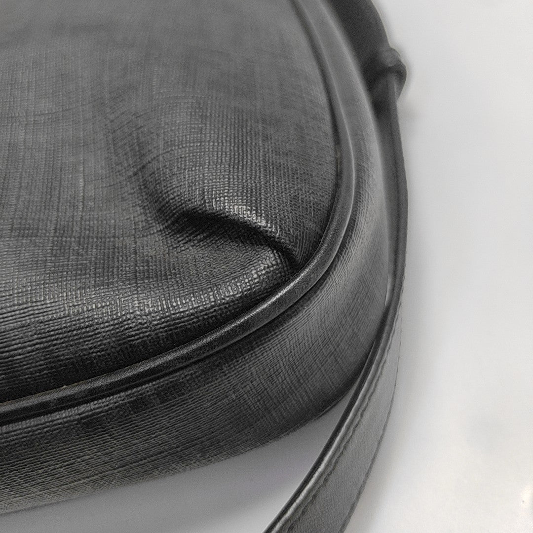 Coated Canvas Shoulder Bag Gray