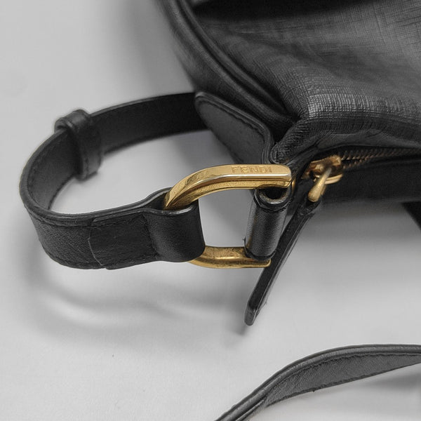 Coated Canvas Shoulder Bag Gray