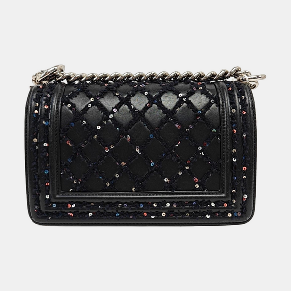 BOY CHANEL Small Quilted Lambskin Black