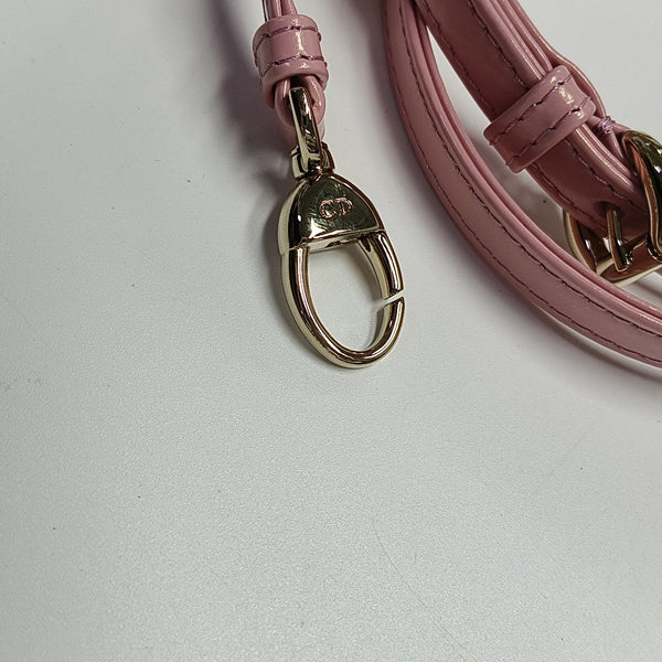Lady Dior Mini Cannage Patent Leather Pink