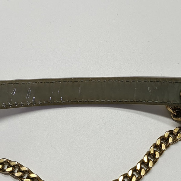 Lady Dior Mini Cannage Patent Leather Green