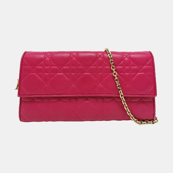 Lady Dior Small Cannage Lambskin Pink