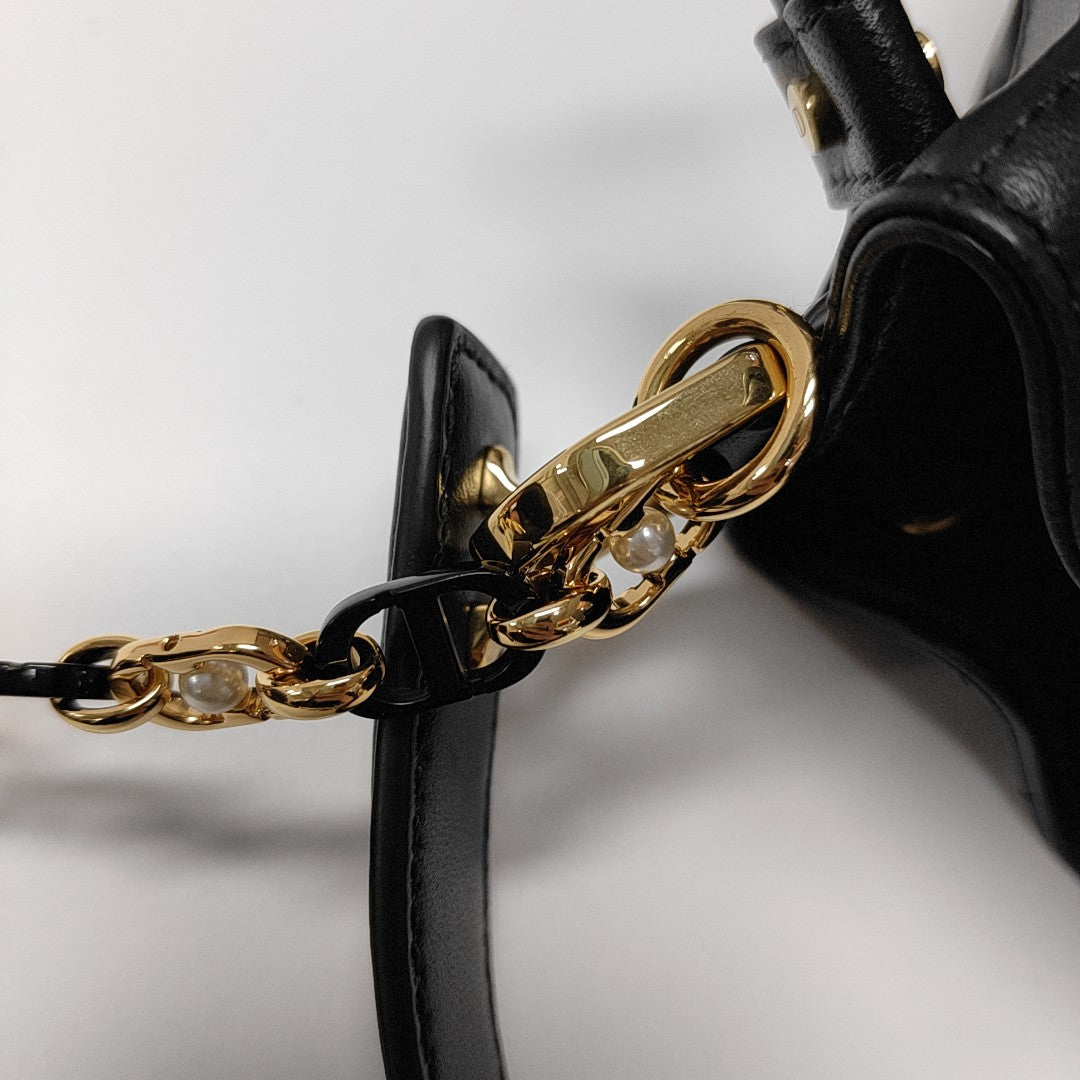 Jolie Small Cannage Lambskin Black