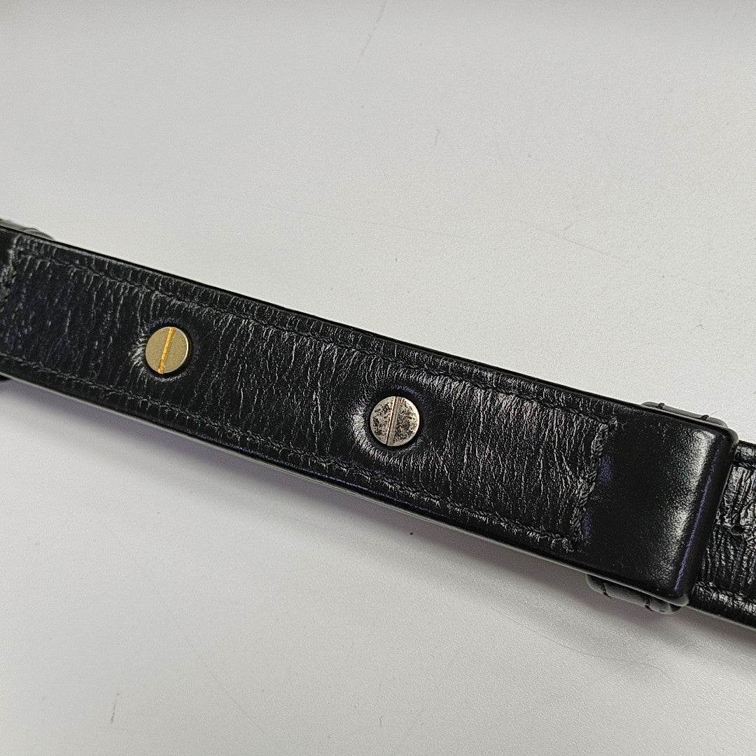 GABRIELLE Large Quilted Calfskin Black