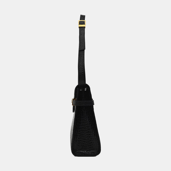 MANHATTAN Medium Calfskin Black