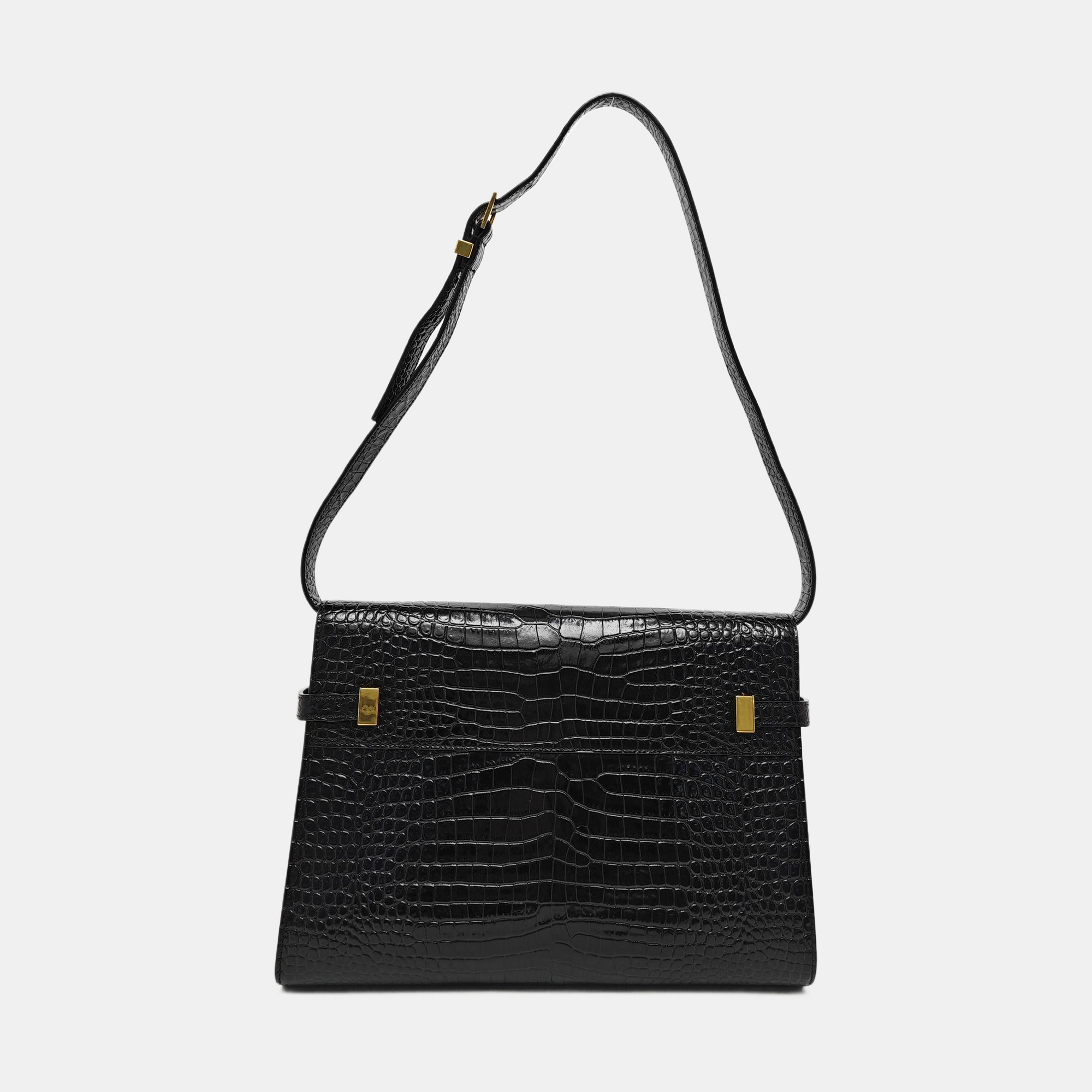 MANHATTAN Medium Calfskin Black